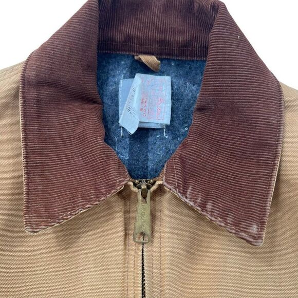 Vintage Carhartt J01 Distressed Detroit Blanket Lined Jacket USA Made Size 46 L - Picture 7 of 13